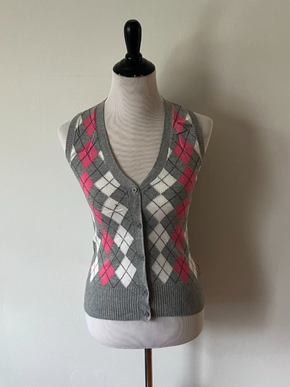 Heritage grey/white sweater vest